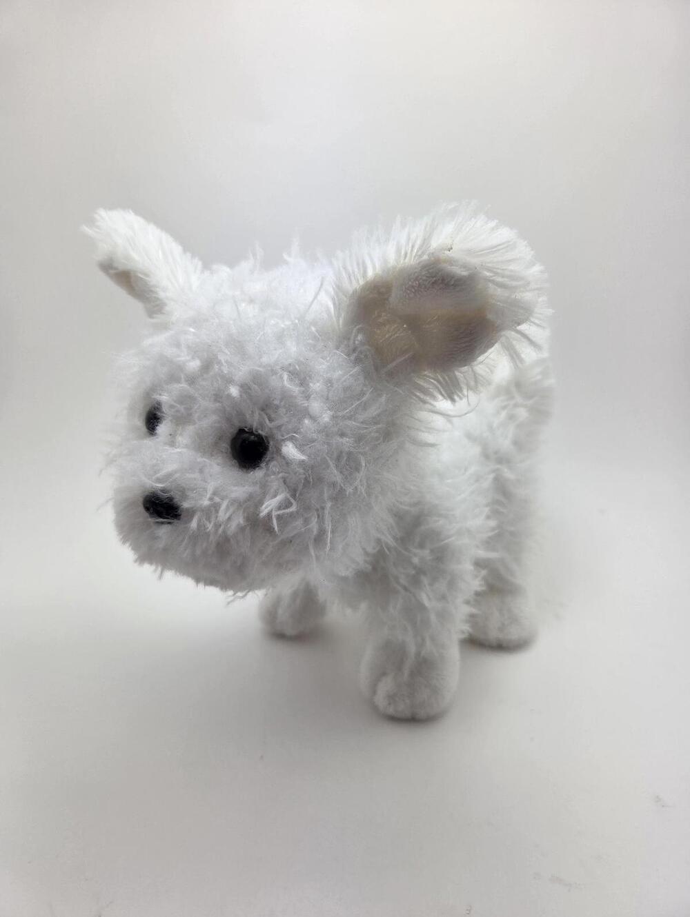 Adorable Vintage Webkinz White Maltese Dog with No Code, Ganz Plush (9 inch)